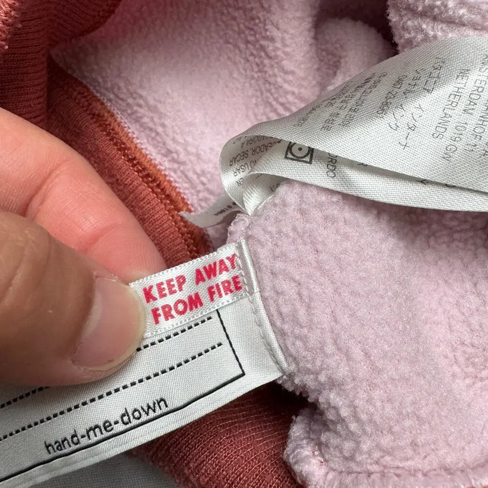 Patagonia Baby Synchilla Fleece Full Zip Vest Toddler 2T Pink Granola Gorpcore